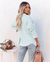 Allister Cotton Thermal Shacket - Light Blue - FINAL SALE BUCK-001